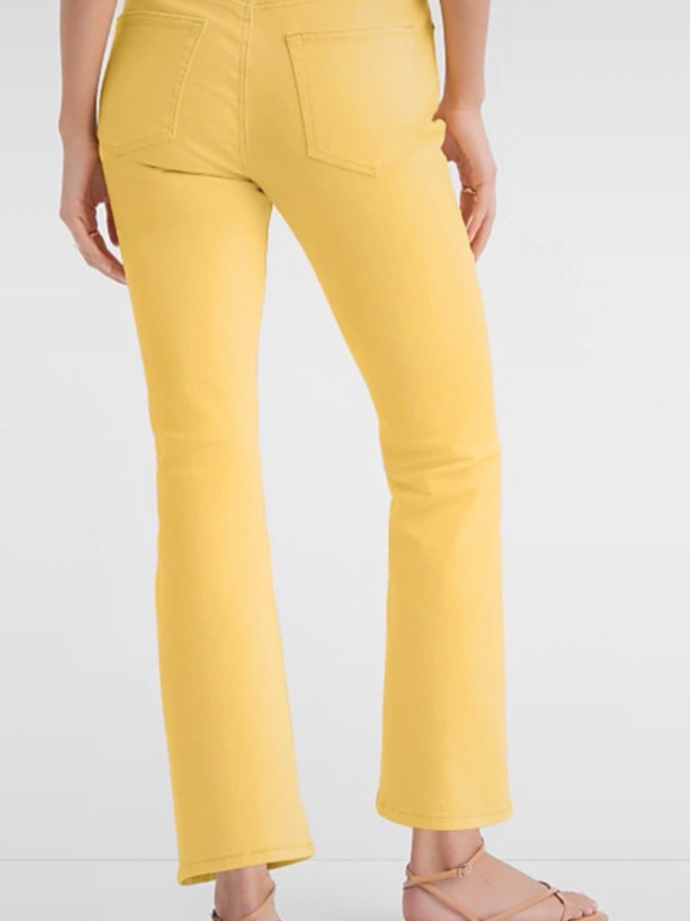 LOFT Yellow Flare Jeans